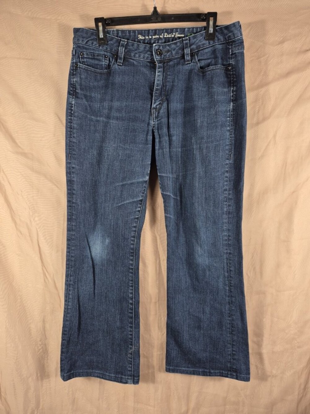 Levi's 553 Women's Blue Bootcut Midrise Western Grunge Jeans Size 14